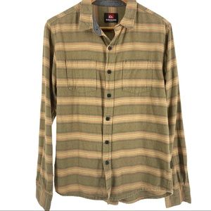 QUICKSILVER ll Men’s Stripe Long Sleeve Button Up